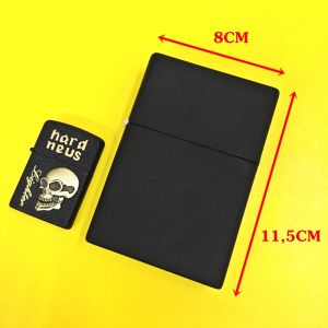 BẬT LỬA ZIPPO KHỔNG LỒ ĐEN NHÁM TRƠN (SIZE: 8CM X 115CM) NẶNG: 500GAM - (XÀI XĂNG)