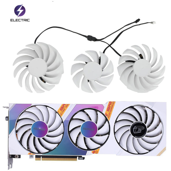 75MM 85MM White Three Fans RTX3080 RTX3070 RTX3060 GPU Fan For Colorful ...