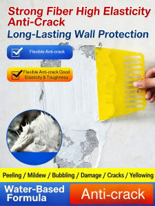 ✨Wall Repair Agent/Wall Patch Cream Fine Application Ready-to-Use Uniform/Low Odor Eco-Friendly/Easy Simple Bird Ceiling Crack Repair/Anti-mold/Delicate/Elastic Waterproof Wall Crack Fiber Repair Paste