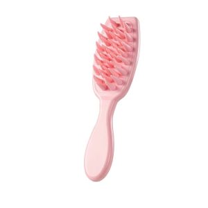 J Bàn Chải Gội Đầu Mát Xa Da Đầu Bằng silicone Tay Cầm Dài Tiện Lợi YG