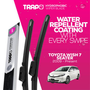 Trapo Hydrophobic Car Wiper Blade for Toyota Wish 7 Seater (2009 -Present)