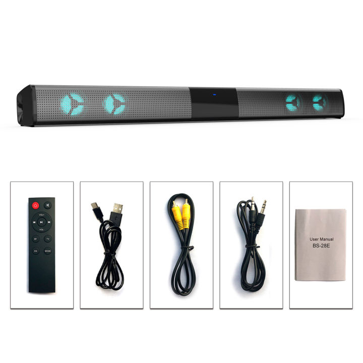 Bunyi Blaster RGB Bluetooth Speaker Strip TV komputer Echo Wall Home