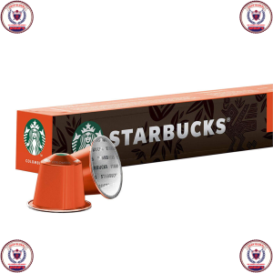 Starbucks Italian Style Roast Coffee Capsules for Nespresso Systems 50 Count Variety Pack 100% Arabica Beans Rich Flavor Good Crema 56g