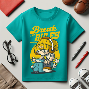 Baju Kaos Atasan Distro Anak Laki Laki Karakter Kartun Mobil Bulan - Hypelane Kids - DTF