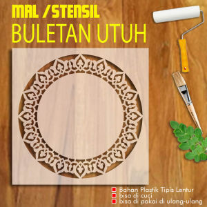 MAL STENSIL ORNAMEN BULATAN UTUH