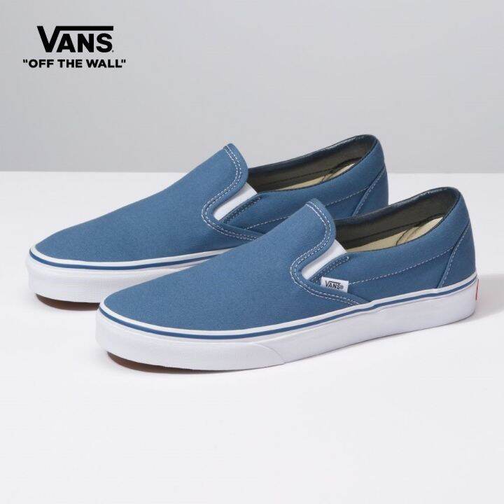 Vans Classic Slip On Women Unisex US Size BLUE VN000EYENVY1 Lazada