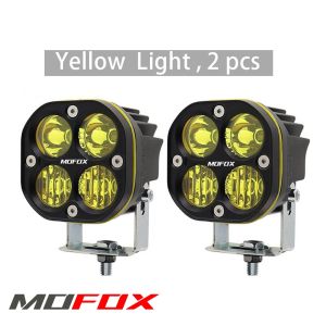 MOFOX D1 Laser Gun 3inch 40W Yellow White Pod Lights Lazer Gun Waterproof Off Road Mini Driving Light for Car Motorcycle Light MDL