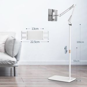 Floor Stand Tablet Computer ephone Stand Monopod Bedstead Stand Adjustable 55-175cm Phone Tablet Holder