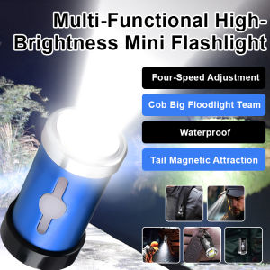 💕Multi-Function💕High Brightness Mini Flashlight Super Bright Multi-Function Long-Range Outdoor Home Small and Portable Long Battery Life Laser Ignition迷你手电筒