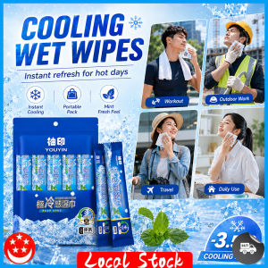 SG in Stock YOUYIN Extreme Cooling Wet Wipes–Instant Refresh Body Wipes Disposable Cooling Wipes/1 Pack Contains 5PCS