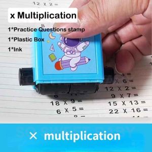 CuddleCove Roller Number Teaching Practice Math Stamp Rolling Chop Primary School Student Cop Matematik 数学滚动印章