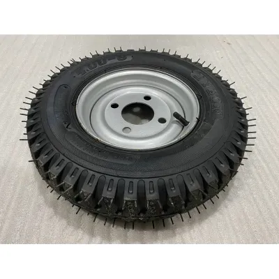 Bánh xe 400-8 hàng tàu đẹp tim ốc lazang 7cm x 10cm bao gồm 1 lốp 1 săm 1 lazang ráp xe điệnxe ba bánh