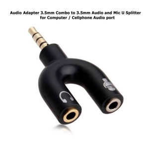 3.5mm Jack 2in1 Stremmer for Youtube for TikTok Portable Aux Audio Adapter for Microphone/ Earphone