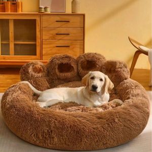 Paws Pet Plush Nest Creative Cute Bear Paw Kennel Cat Nest Pet Supplies Keep Warm Universal in All Seasons