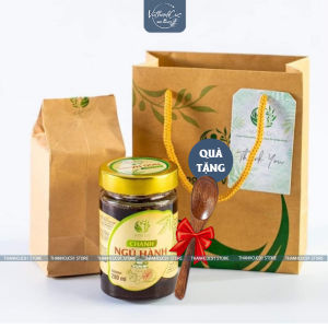 Chanh Ngũ Hành Vườn An - Tăng đề kháng giảm ho hiệu quả - chanh ngâm mật ong (Tặng muỗng gỗ)