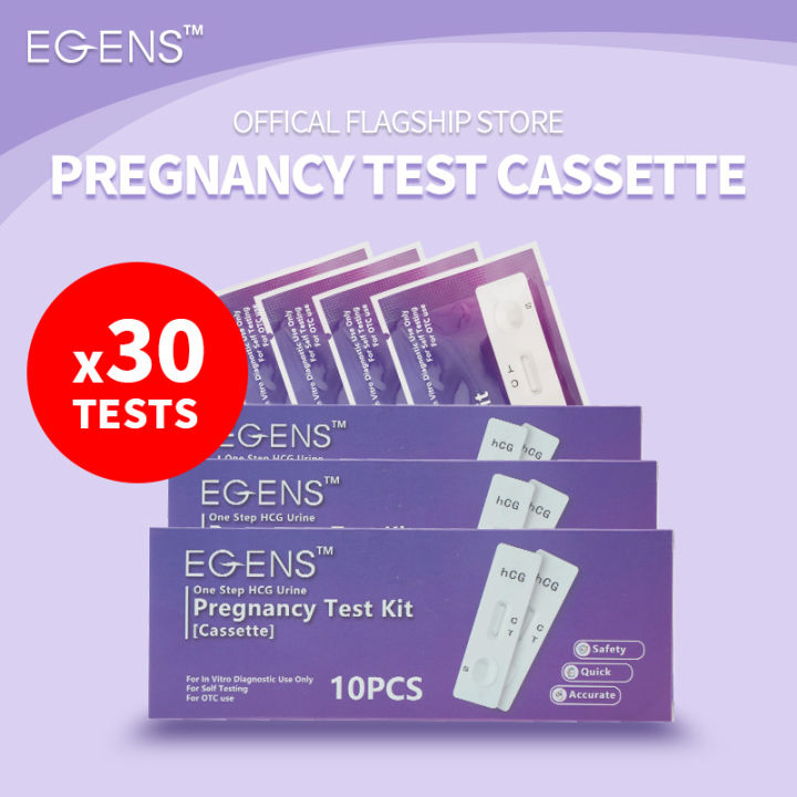 EGENS 30PCS HCG Pregnancy Tests Early Test Cassette Kit Over 99