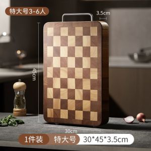 Cutting Board Wood Kitchen Board Cutting Chopping Board Antibacterial Thickened Log Wood Cutting Board