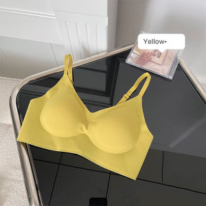 Seamless latex underwear no steel ring small chest gather on the support anti-sagging sports beautiful back summer thin bra