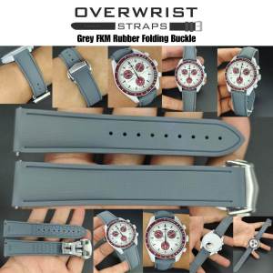 สายนาฬิกาแบบยางรุ่น FKM Rubber Folding Buckle