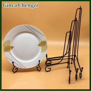 Ginca Giá trưng bày bằng sắt Giá vẽ bằng sắt màu đen Giá trưng bày ảnh Giá trưng bày