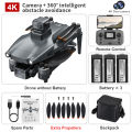 New LYZRC L600 PRO MAX 3KM Distance Professional Video Camera EIS 4K HD Dual Camera 3-Axis Gimbal 360° Obstacle Avoidance Brushless  FPV GPS Dro 300M Height 30Mins. 