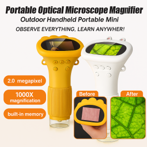 Student Portable Microscope Optical Handheld Experimental Mini Magnifier