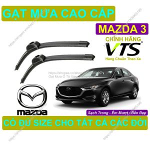 Gạt Mưa Silicon Kính Lái Mazda 3 Cặp Gạt M.ưa Kính Lái Mazda 3 Có Đủ S.ize Cho Các Đời Xe Mazda 3