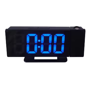 LED Digital Alarm Clock Projection Clock Ceiling with Time Temperature Humidity Display/ Jam Loceng Digital Petak
