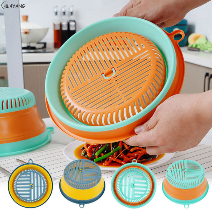 Multi-purpose Foldable Food Plate Cover BPA-Free & Non-Toxic for Fruit ...