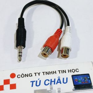 Cáp 3.5 ly ra 2 AV đoạn dây / Cáp 3.5 ly ra 3 AV đọan dây