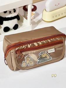 透明10层笔袋卡皮巴拉可爱文具盒女孩新款女生超大容量高颜值笔盒Transparent 10-layer pencil case Capybara cute stationery box new style for girls large capacity high-颜值 pencil box for girls