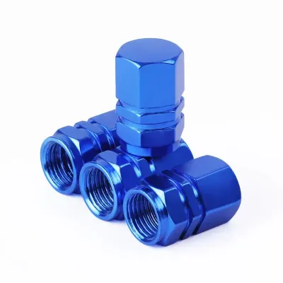XYKJ Tutup Pentil Ban 4Pcs Aluminium Tire Valve Cap Universal Untuk Mobil Motor Sepeda