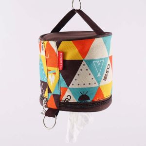 PANE5 National Style Hanging Holder Picnic Accessories Storage Bag Roll Paper Pumping Box Outdoor Tool Toilet Paper Camping Roll Paper Storage Holder Tissue Case Holder Roll Tissue Case Roll Paper Storage Box