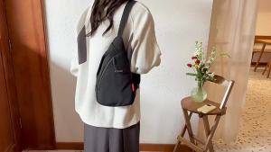 Trendy brand chest bag for men and women mobile phone crossbody bag versatile sports-style waist bag for girls single-shoulder small backpack Chinese trendy style