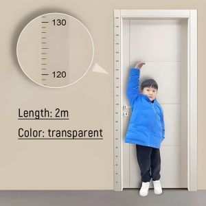 CLM ที่วัดความสูงเด็ก สติ๊กเกอร์ส่วนสูง แบบติดผนัง ยาว 2 m สีขาว/สีใส Height sticker