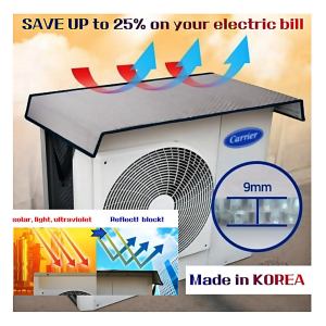 Air Conditioner Outdoor Unit Cover Waterproof Sunscreen Aluminum Foil Outside AirCon Cover saving on electric bills up to 25% 95cmm*50cm
