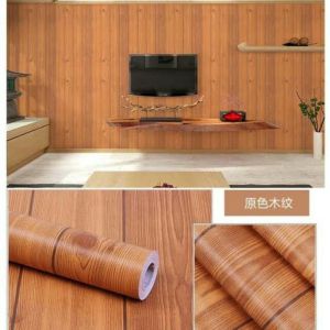 TERMURAH!! Wallpaper Stiker Dinding Premium Quality Motif Kayu Aesthetic 45cm x 5m
