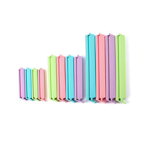 HIONE FOOD CLIP 12Pcs Sealing Bag Multicolor Food Snack Clips Seal Food Sealer Storage Bag Clips Household Kitchen Tool Close Food Fresh Keeping Clamp