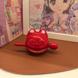 YADOU Cute Cartoon Animal Wooden Fish Stress Relief Toy for Office Desk Decoration and Gift