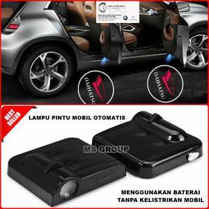 Lampu Pintu Mobil Logo LED DAIHATSU Isi 2pcs Variasi Otomatis Proyektor Nyala Saat Pintu Terbuka GZ