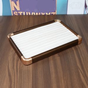 XYAX Dung lượng lớn Khay trang sức bằng gỗ Nhung Dây chuyền và vòng tay Giá đỡ trưng bày trang sức Sự sang trọng nhẹ nhàng Hộp lưu trữ Hộp tổ chức trang sức Kho lưu trữ trang sức