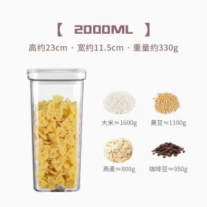 Airtight Container Food Storage Box Food Sealed Tank  Food Keeper Food Storage Container Food Preservation Storage Jar with Lock Lid Food Canister