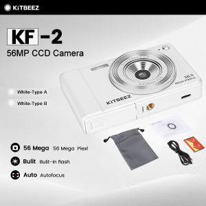 【KiTBEEZ KF-2】56MP CCD Camera Student CCD card digital camera AF autofocus 2.8 inch ultra HD display 56 million pixels kitbeez 4k