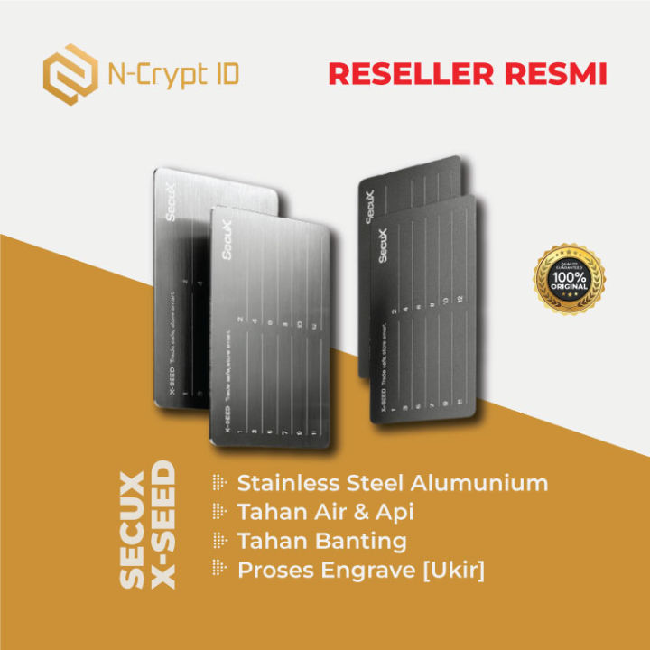 SecuX X-Seed / Seed Phrase Private Key Protector / Cryptocurrency / Bitcoin BTC ETH / BIP 39/ BNIB