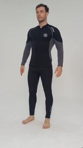 [Legend6] ชุดดำน้ำแขนยาวผู้ชาย ชุดดำน้ำสำหรับดำน้ำลึก กระโดด โต้คลื่น ดำน้ำตื้น ตกปลา 2/3 มม. เสื้อแจ็คเก็ตและกางเกง