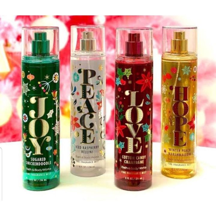 Bath & Body Works Joy to The World Christmas Edition Body Mists 236ml