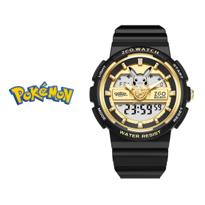 (With Box/42.3mm)100% Authentic Pokemon Watch for Boys Girls Fashion Waterproof Watch Digital Watch with BackLight Shockproof Wristwatch for Kids Watch Pikachu Birthday Gift 8631
