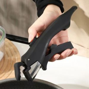DEGRAD Universal Removable Pot Handle Portable Ergonomic Pot Replacement Clip Kitchen Accessories Anti-Scalding Detachable Frying Pan Handle Stockpot