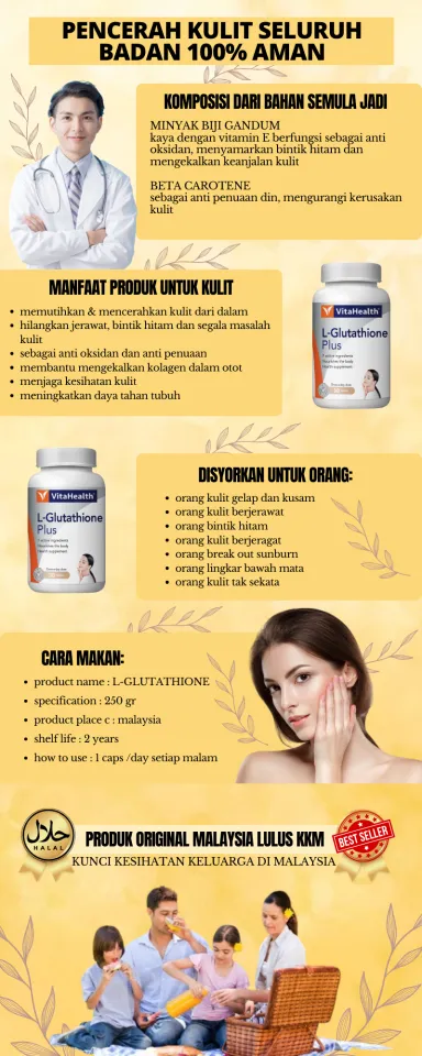 manfaat glutathione untuk kulit Glutathionic main image 1