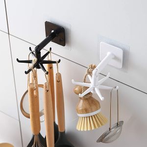 1Pc Wall Hooks Adhesive Hanger Multi-Hook for Home & Office